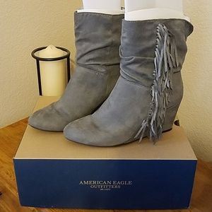 American Eagle Outfitters Gray booties
